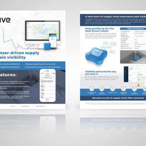 1-page Brochure for Tive