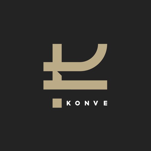 KONVE – Minimal Luxury Monogram Logo Design