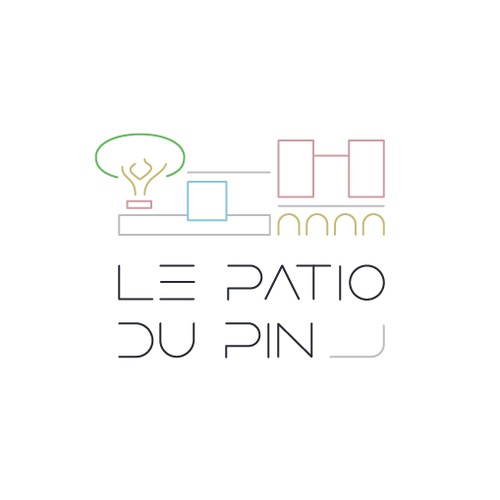 Le Patio Du Pin Logo Design