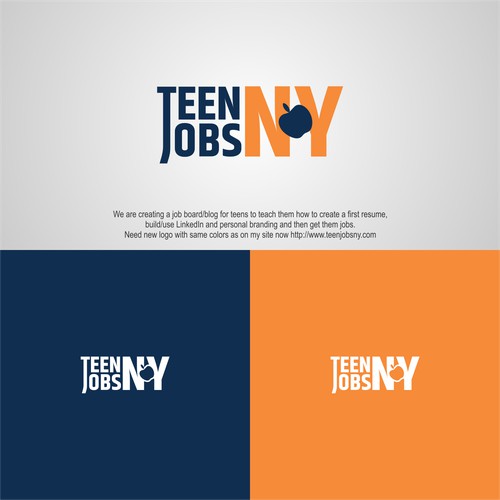 Logo concept for TeenJobsNy