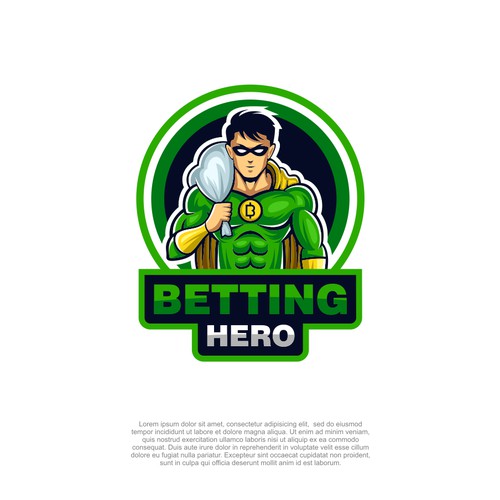 superhero logo for betting hero