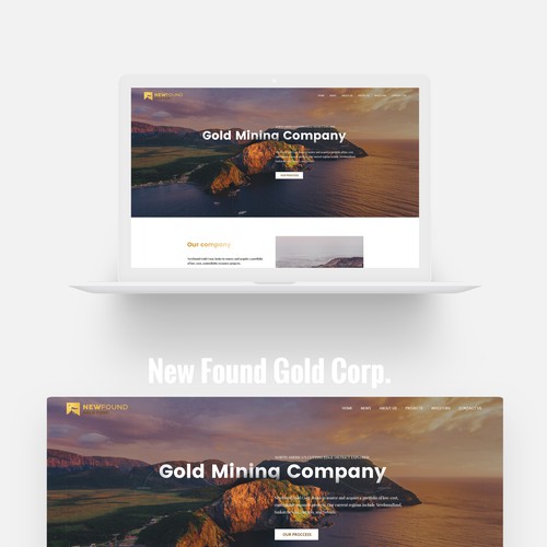 Gold Mining Company - Modern Website