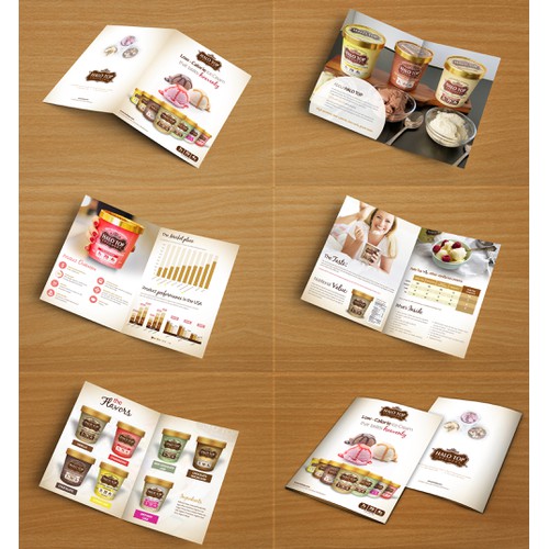 Ice cream brochure. All images and information supplied.