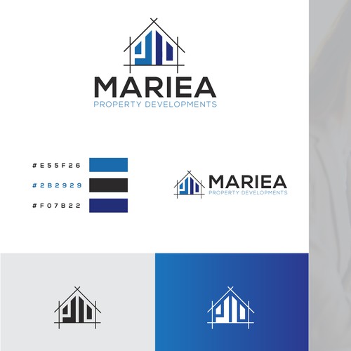 MARIEA Property Firm Logo Design.