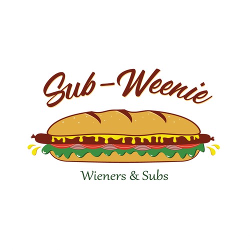 Logo for hot dog and sub sandwich vendor