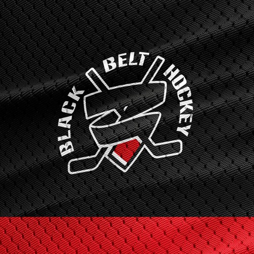 Black Belt Hockey Logo