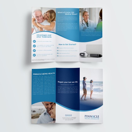 Brochure for new therapy for ED clinic