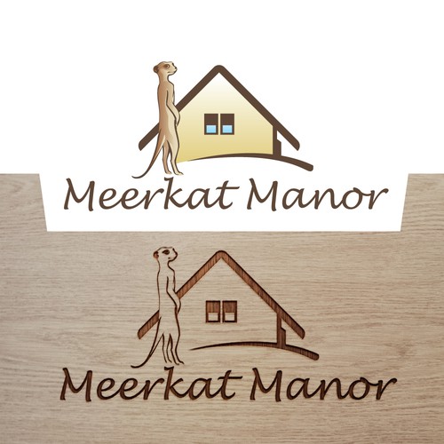 Simple logo for my house with Meerkats