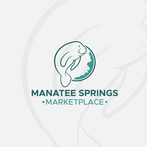 Logo design concept for Manatee Springs