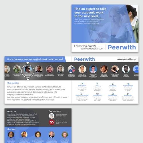 Flyer and poster for Peerwith