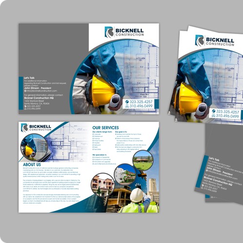 Bicknell Construction needs a new brochure design