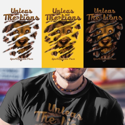 Tshirt design for unless the lion