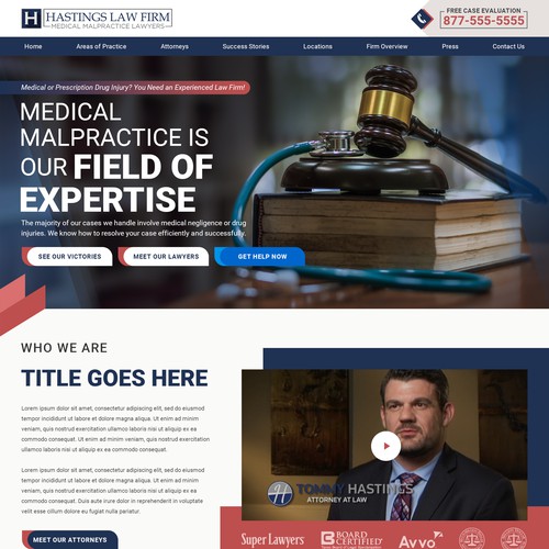 Medical Injury Law Firm Design 