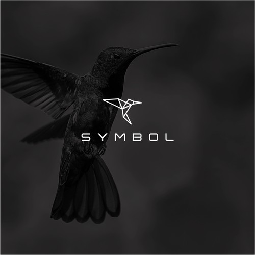 simple polygon humming bird