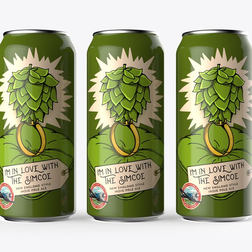 Illustrated can wrap for Brewing Company's newest beer