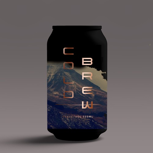 Modern, Attractive, Clean Design for a Cold Brew Can