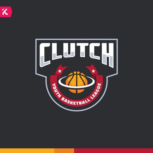 Youth basketball League logo concept