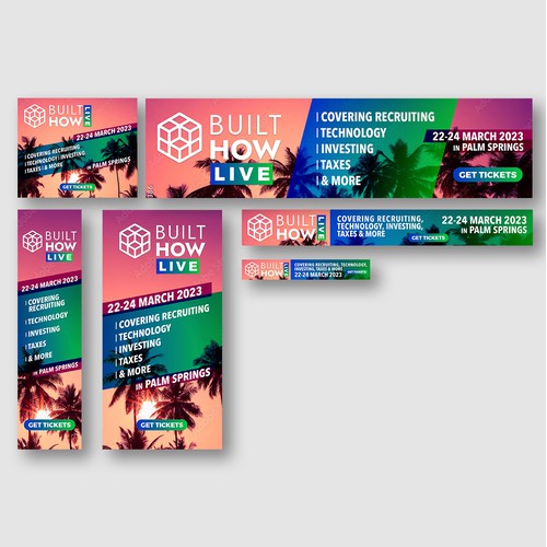 BUILT HOW LIVE – Palm Springs Event Promo Banner