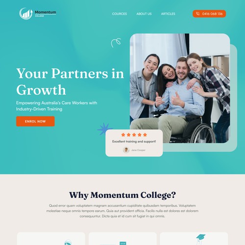 Education Website design