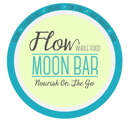 Create the next logo for Flow~ Whole Food Bar