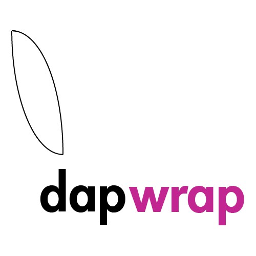 Create a visually compelling logo for a new earbud/cord wrap fashion accessory (the Dap Wrap)