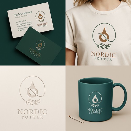 Logo for a pottery service
