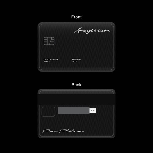 Platinum Business Credit Card Design