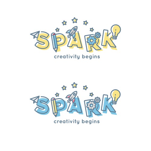 Spark childcare logo contest finalist.