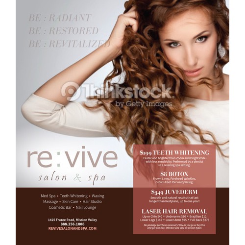 Ad Concept for re : vive salon & spa