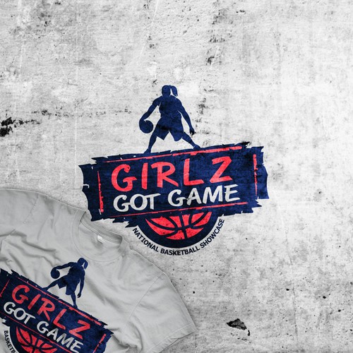 Logo for girls basketball tournament