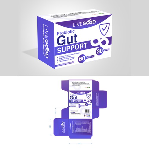 medical packaging  design for gut support
