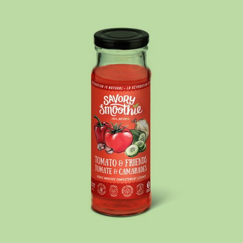 Packaging Design for Veggie Smoothie