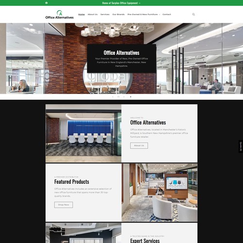Shopify Office Furniture Website