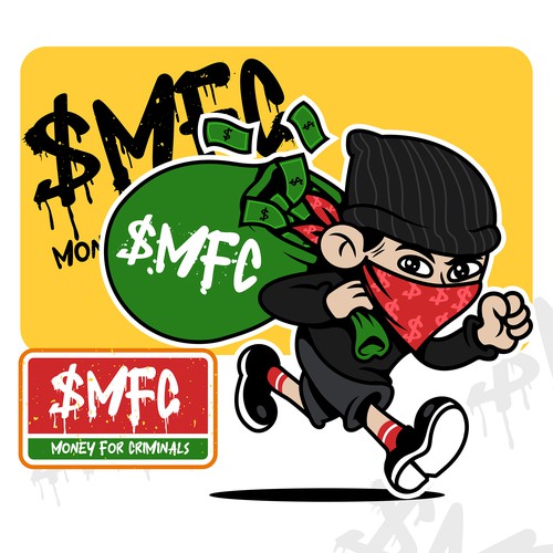 Money For Criminals Mascot