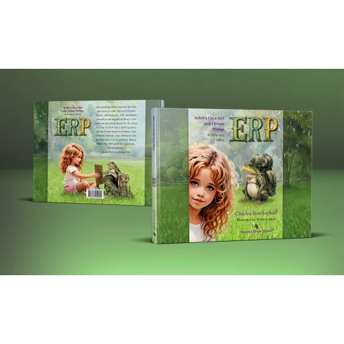Book cover design of the book "Jules Can Read, ERP"