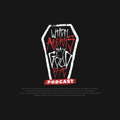 Logo Concept for When Addicts Say Goodbye Podcast