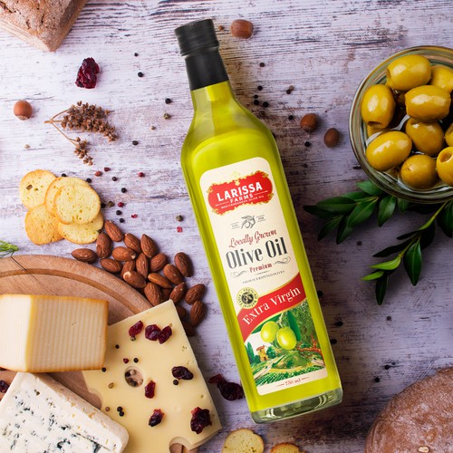 Olive Oil label design
