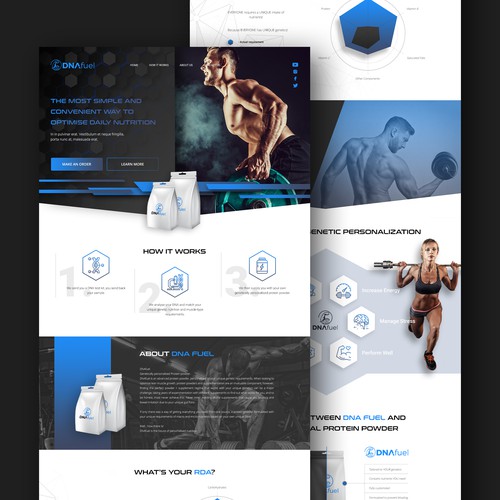 Website for Cutting-edge Nutrigenetics company