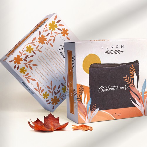 Modern Autumn Design for Soap box