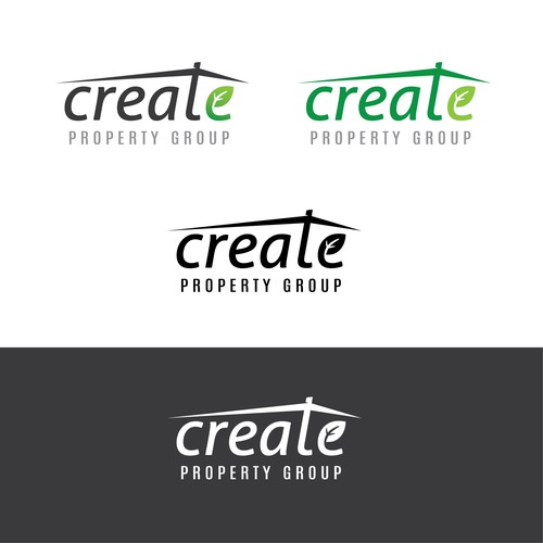Logo for a green property group.