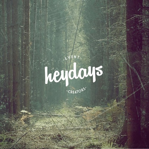 Create a logo for Heydays a fun 'indie' event styling company.