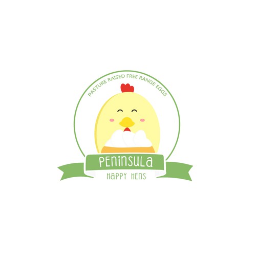 Logo concept for Peninsula Happy Hens