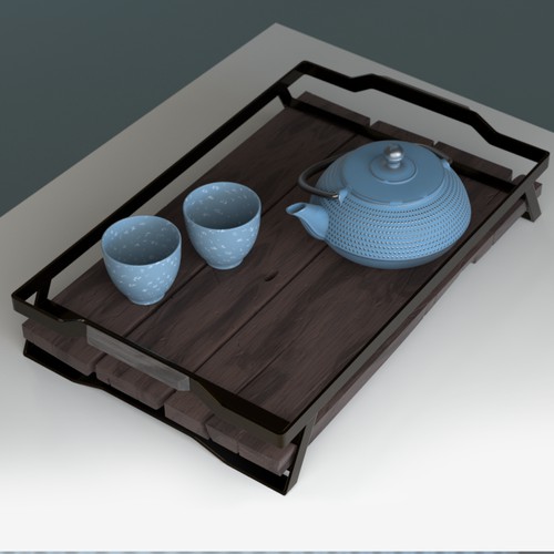 Coffee table tray 