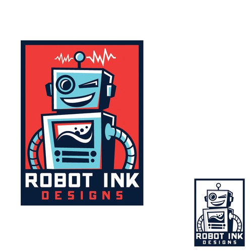 Bold logo for Robot Ink