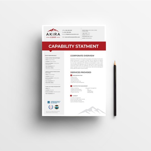 Capability Statement Design