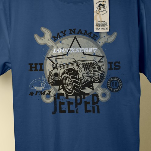 Customizable Jeep Printful T-Shirt Design