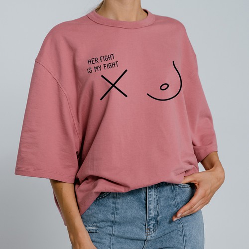 Breast cancer support T-shirt