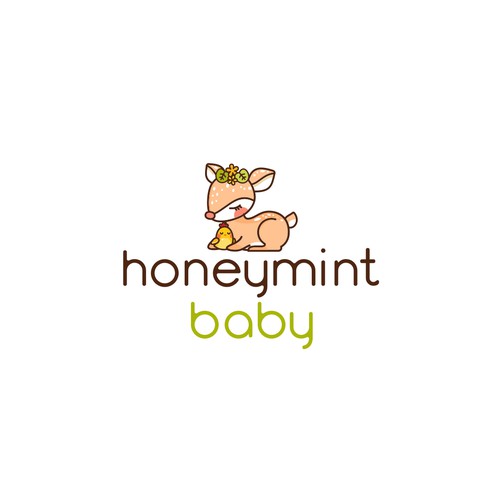 Cute logo for children and baby clothing brand