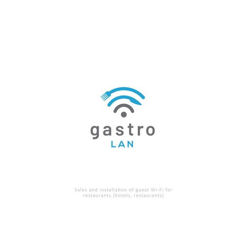 Unique logo for restaurant WLAN 