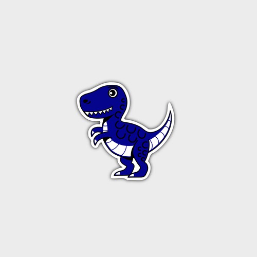 T-Rex dinosaur logo for a clothing brand